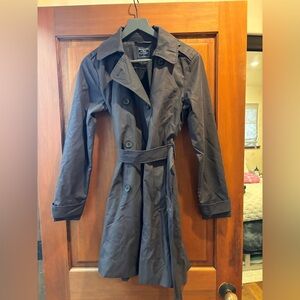 Abercrombie & Fitch Dark purple Trench Coat